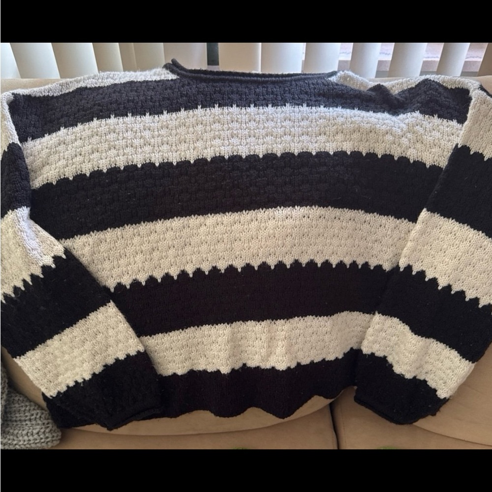 Striped Black and White Sweater